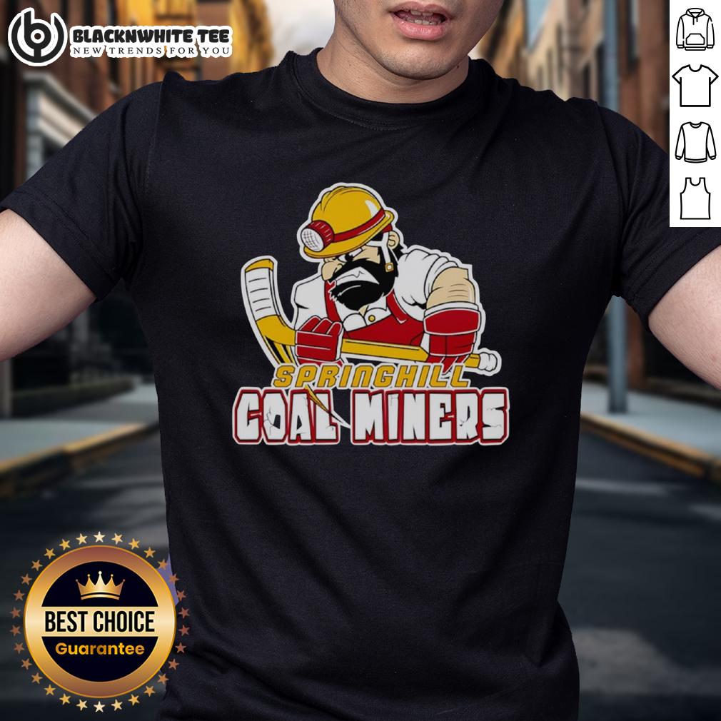 Hot Vintage Springhill Coal Miners T Shirt Hot Vintage Springhill Coal Miners T-Shirt featuring retro design and bold graphics, perfect for mining history enthusiasts.