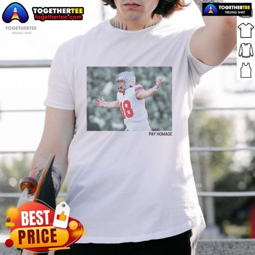 Hot Will Howard Pay Homage T-Shirt featuring bold graphics and vibrant colors, perfect for fans and casual wear.