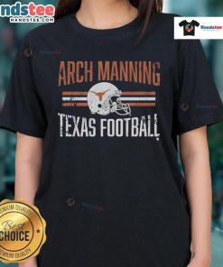 Nice Arch Manning Texas football ladies tee showcasing a stylish design for fans and supporters of Texas football.