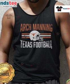 Arch Manning Texas football tank top featuring vibrant design, perfect for fans and summer sports enthusiasts.