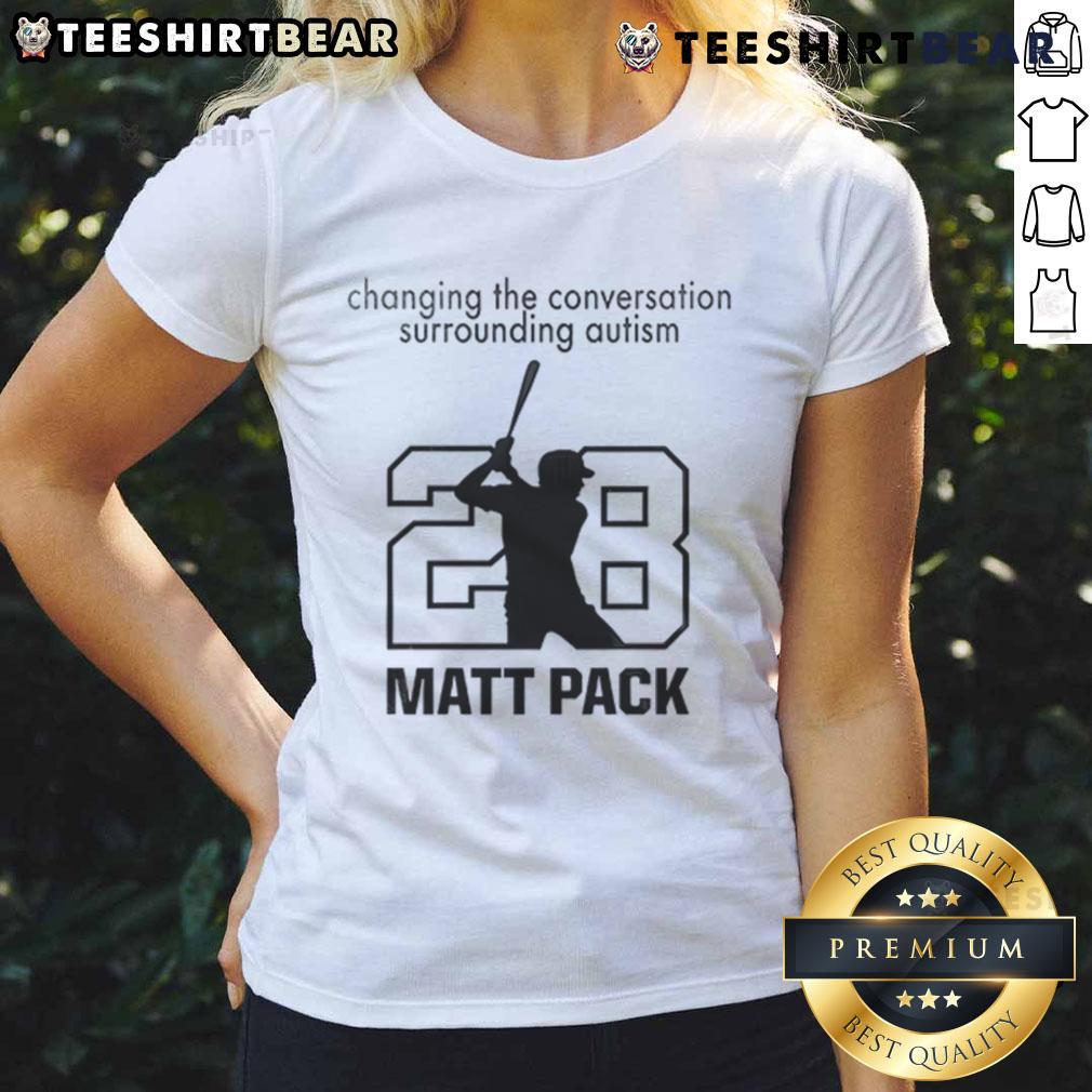 Nice Atlanta Braves Autism Awareness Day 2025 Chinging The Conversation Surrounding Autism Ladies-Tee Atlanta Braves Autism Awareness Day 2025 ladies tee featuring 'Changing the Conversation Surrounding Autism' design.