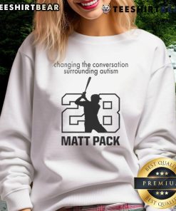 Atlanta Braves Autism Awareness Day 2025 sweatshirt promoting awareness and inclusion for autism with vibrant design.