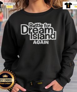Cozy Nice Battle For Dream Island Again sweatshirt featuring vibrant graphics and a comfortable fit, perfect for fans.