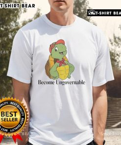 Nice Become Ungovernable Turtle T-Shirt featuring a vibrant turtle graphic and bold text for eco-conscious fashion lovers.