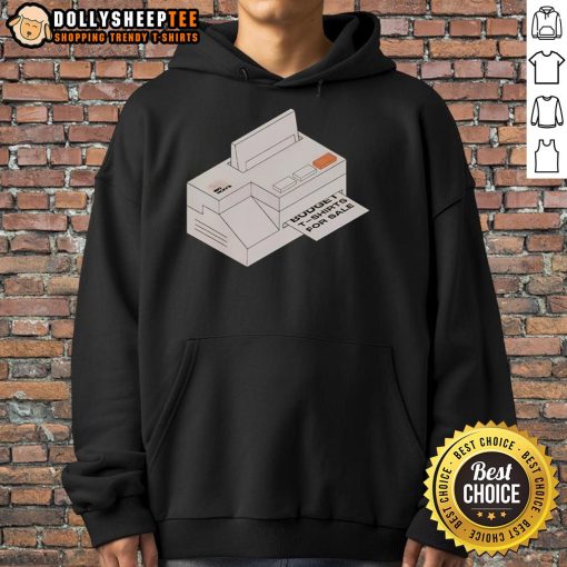 Alt Text: Nice Big Ron's Printer Hoodie featuring a bold graphic print and comfortable fit, perfect for casual wear.