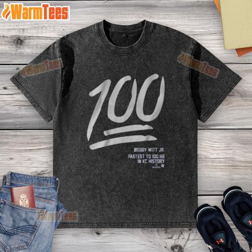 Nice Bobby Witt Jr. 100% Washed T-Shirt featuring a stylish design perfect for baseball fans and casual wear.