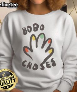 Colorful BOBO CHOSES High Five Sweatshirt for kids, featuring playful design and soft fabric, perfect for stylish casual wear.