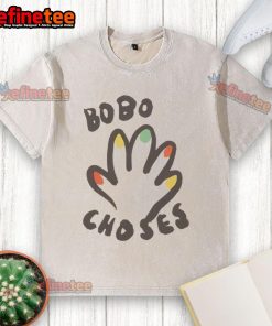 Nice Bobo Choses High Five Washed T-Shirt for kids, featuring a playful design and soft fabric in a stylish washed finish.