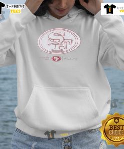Alt Text: Nice Brock Purdy San Francisco 49ers logo hoodie featuring signature design, perfect for football fans.