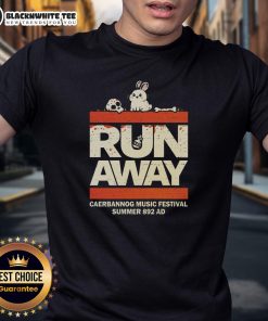 Alt Text: Nice Caerbannog Music Festival T-Shirt featuring vibrant graphics and event details, perfect for fans and collectors.