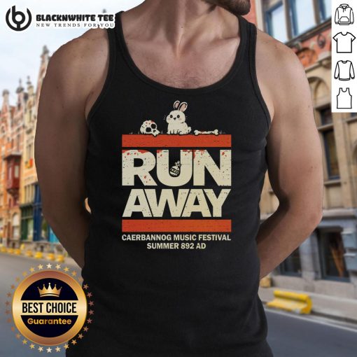 Nice Caerbannog Music Festival tank top featuring vibrant graphics and a stylish design, perfect for summer events.