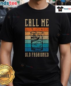 Vintage T-shirt featuring 'Nice Call Me Old Fashioned Cocktail' design, perfect for cocktail enthusiasts and retro fashion lovers.