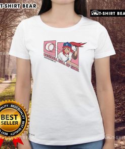 Nice Champion Baseball Hall of Fame manga girl Oxford ladies tee in vibrant colors, perfect for casual baseball fans.
