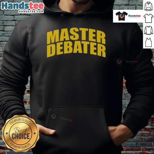 Alt Text: Charlie Kirk Master Debater Hoodie featuring a bold design, perfect for fans of conservative debates and discussions.