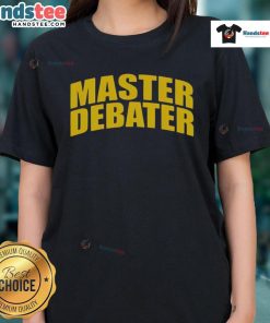 Nice Charlie Kirk Master Debater Ladies Tee featuring a stylish design for supporters of conservative values.