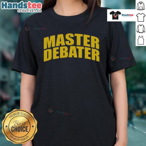 Nice Charlie Kirk Master Debater Ladies Tee featuring a stylish design for supporters of conservative values.