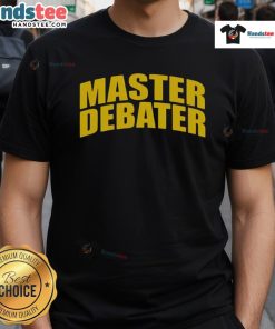 Charlie Kirk Master Debater T-Shirt featuring bold graphic design, perfect for fans of political debate and activism.