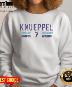 Charlotte Hornets Kon Knueppel 7 Font Sweatshirt in stylish design, perfect for fans and casual wear.