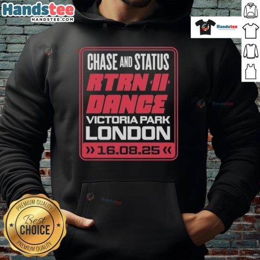 Nice Chase Status Victoria Park Hoodie in black, featuring a stylish design perfect for casual wear and outdoor activities.