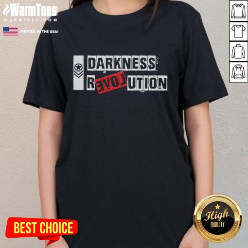 Stylish Nice Darkness Revolution Ladies Tee featuring a bold graphic design, perfect for casual wear and statement outfits.