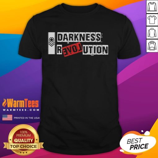 Nice Darkness Revolution T-Shirt featuring bold graphics and a modern design for stylish casual wear.