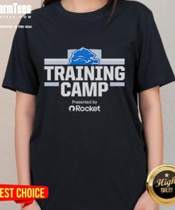 Detroit Lions Training Camp ladies tee featuring vibrant design, perfect for fans supporting the team at Nice Detroit Lions events.