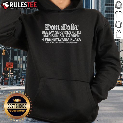 Stylish Nice Dom Dolla deejay services hoodie featuring vibrant colors and a modern design, perfect for music lovers.