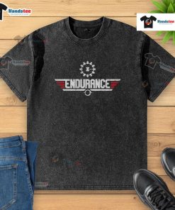 Nice Endurance Top Gun Retro Sci-Fi Washed T-Shirt featuring a vintage design and comfortable fit for fans of the genre.