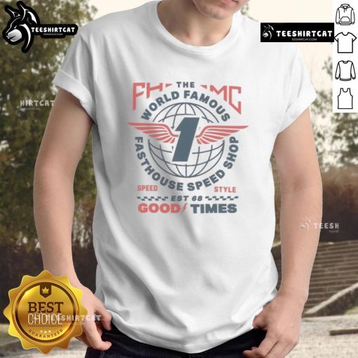Alt Text: Nice Fasthouse The World Famous Renown Boys Good Times T-Shirt featuring vibrant graphics and a stylish fit.