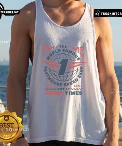 Alt Text: Nice Fasthouse The World Famous Renown Boys Good Times Tank Top showcasing vibrant design and comfortable fit.