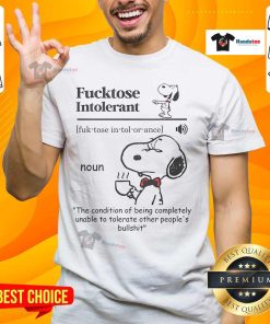 Nice Fcktose Intolerant T-Shirt design, perfect for those who can't tolerate other people's nonsense. Stylish and humorous.