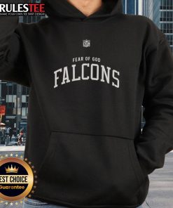 Stylish Nice Fear of God Atlanta Falcons hoodie in black, perfect for fans looking to combine fashion and team spirit.