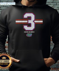 Nice Florida Gators football hoodie featuring Eugene Wilson III, number 3, with stylish stripes and team colors.
