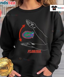 Florida Gators football sweatshirt featuring Gator Chomp design, perfect for fans supporting their team in style.