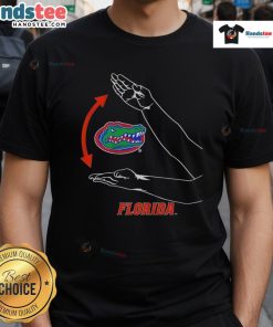 Florida Gators football Gator Chomp t-shirt featuring vibrant team colors and iconic logo for fans.