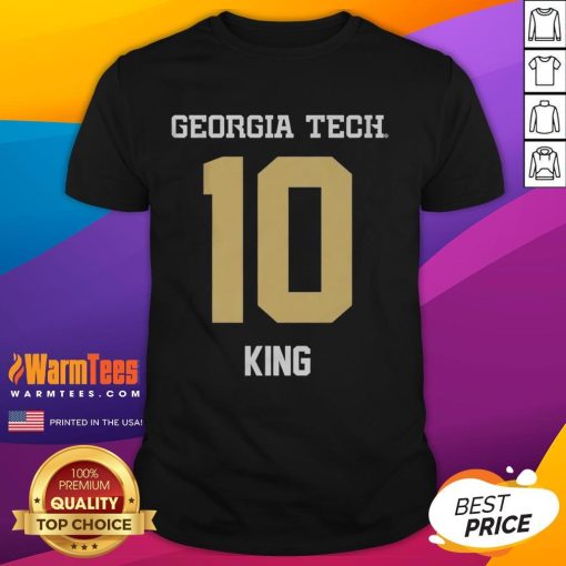 Nice Georgia Tech Yellow Jackets Football T-Shirt featuring Haynes King perfect for fans and game day wear.