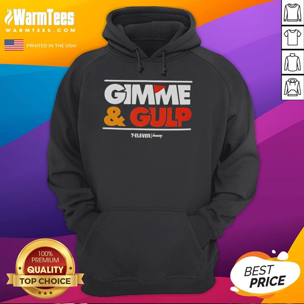 Nice Gimme And Gulp 7 Eleven Logo Hoodie Alt Text: Stylish Nice Gimme And Gulp 7-Eleven logo hoodie showcasing vibrant branding and cozy design for casual wear.