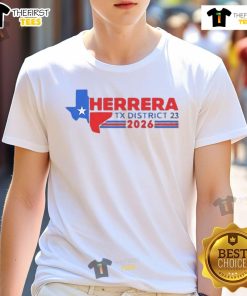 Nice Herrera District 23 2026 Star Flag T-Shirt featuring a vibrant design with stars and stripes, perfect for fans.