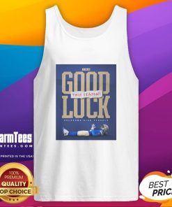 Stylish tank top for Oklahoma high schools featuring 'Good Luck This Season' slogan, perfect for school spirit and support.