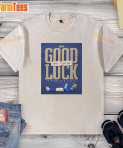 Washed t-shirt featuring 'Good Luck This Season' for Nice High Schools in Oklahoma, perfect for school spirit and support.