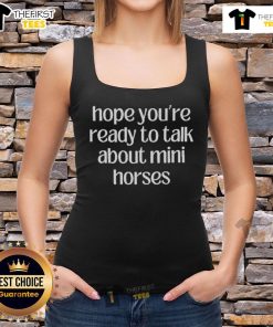 Mini horses tank top featuring a fun design, perfect for equine lovers who are ready to talk about mini horses.