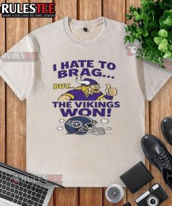 2025 Minnesota Vikings Won Tennessee Titans NFL T-shirt, showcasing fan pride in a stylish washed design.