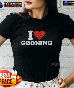 Nice I Love Gooning Ladies Tee featuring a stylish design perfect for fans of gooning culture, available in various sizes.