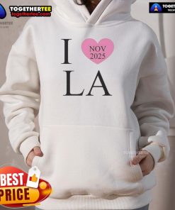 Cozy Nice I Love LA hoodie in vibrant colors, perfect for showcasing your love for Los Angeles, November 2025 edition.