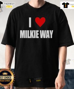 Nice I Love Milkie Way T-Shirt featuring a colorful galaxy design, perfect for stargazers and space enthusiasts.
