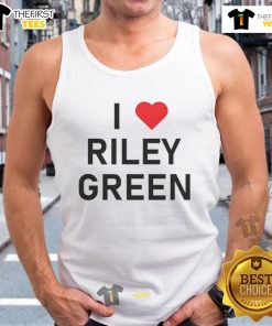 Riley Green tank top featuring 'Nice I Love' design, perfect for country music fans and summer casual wear.