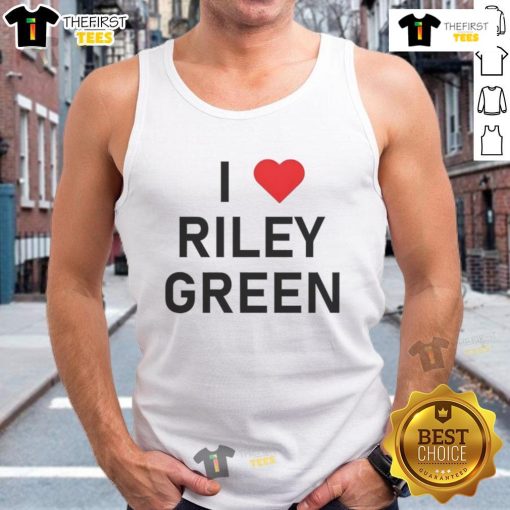 Riley Green tank top featuring 'Nice I Love' design, perfect for country music fans and summer casual wear.