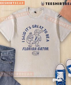 Florida Gators washed t-shirt with vibrant colors and logo, perfect for fans celebrating their team spirit.