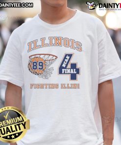 Nice Illinois Fighting Illini Vintage 89 Final Four T-Shirt featuring classic graphics and vibrant colors for fans.
