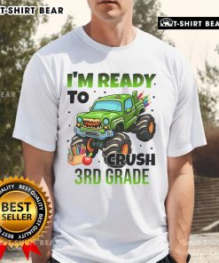 Nice I'm Ready To Crush 3rd Grade Monster Truck T-Shirt featuring a vibrant truck graphic, perfect for young fans.